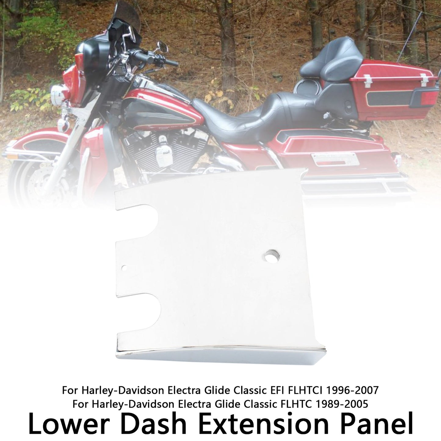 Pannello di estensione del cruscotto inferiore per Electra Glide Road Glide FLHT FLTC 89-07