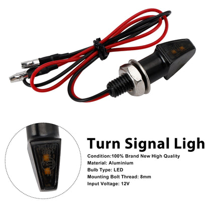 Indicatore di direzione a LED da 12 V, 8 mm, universale per moto Yamaha
