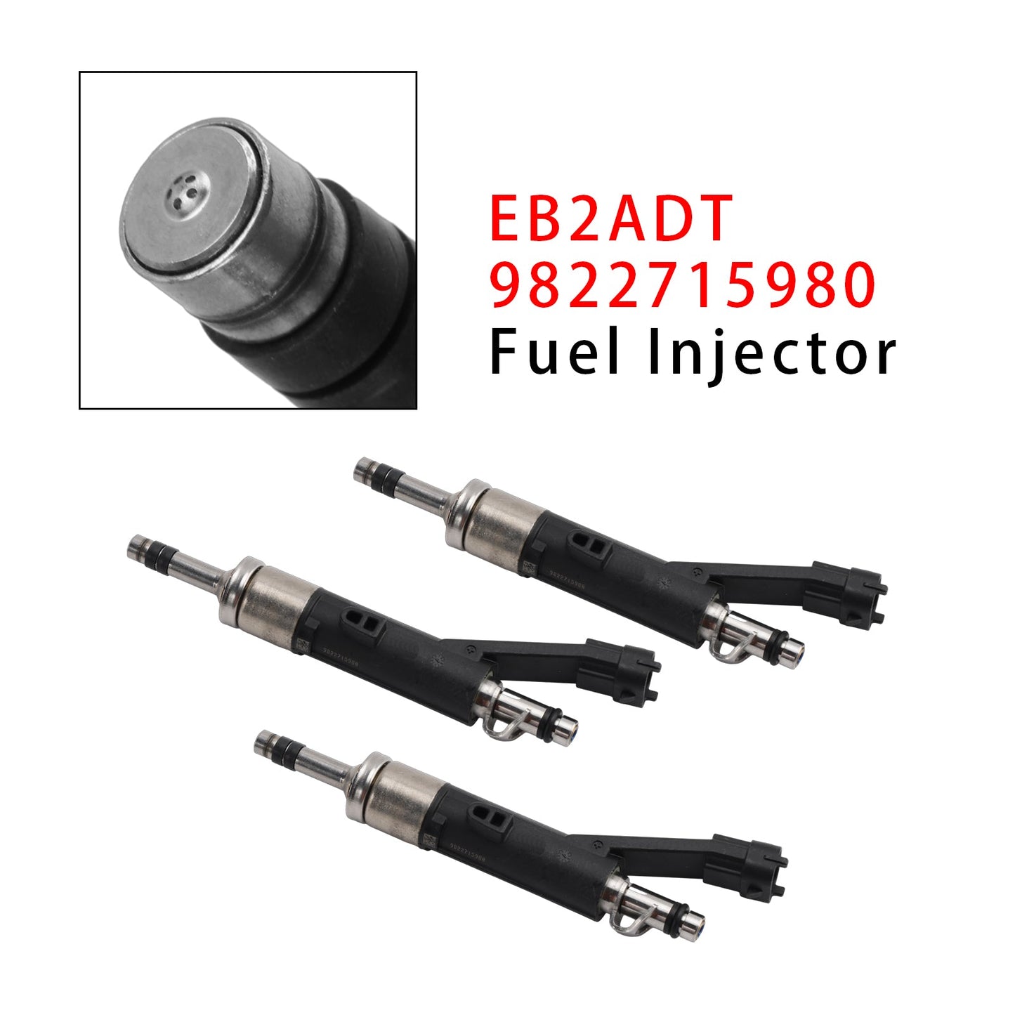 3 iniettori di carburante per Citroen DS Peugeot Vauxhall 1.2 EB2ADT 9822715980