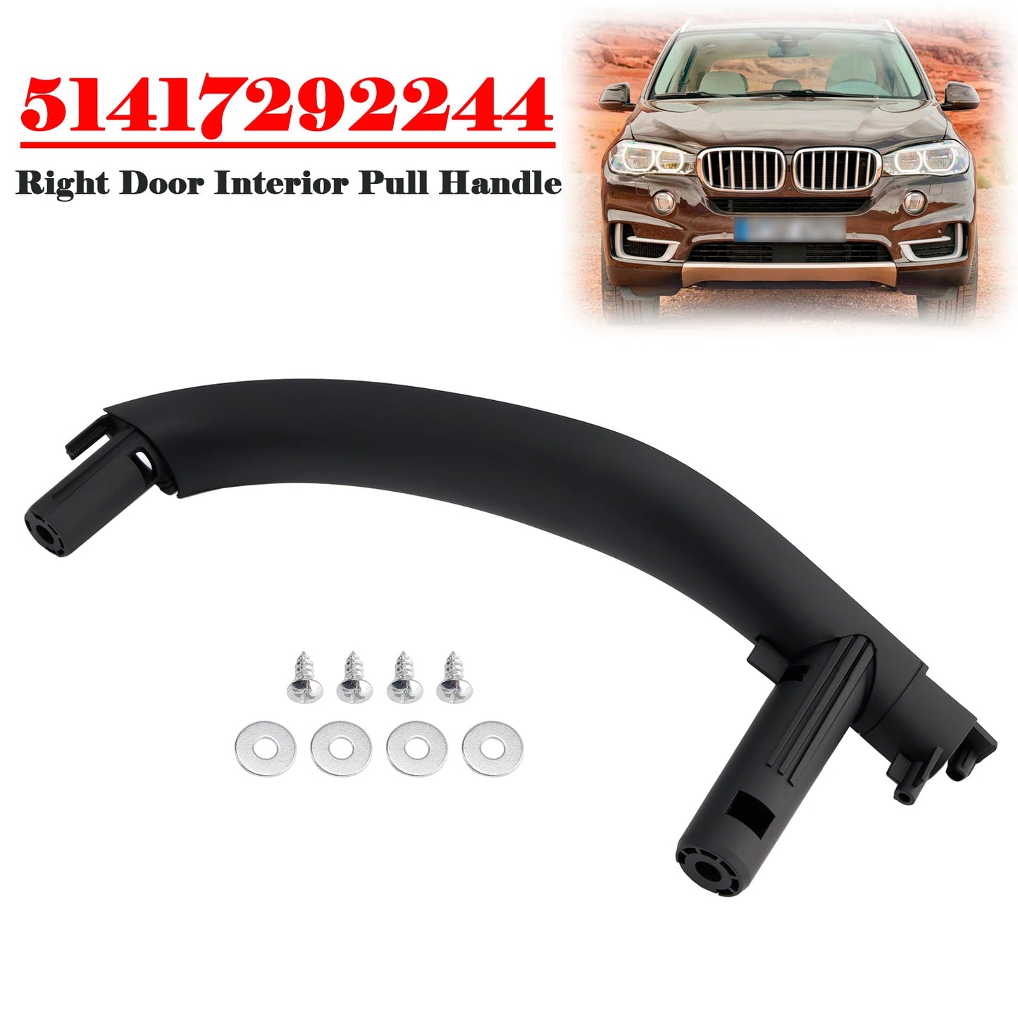 Maniglia interna della portiera destra, rivestimento interno per BMW X5 X6 F15 F16 2014-2018