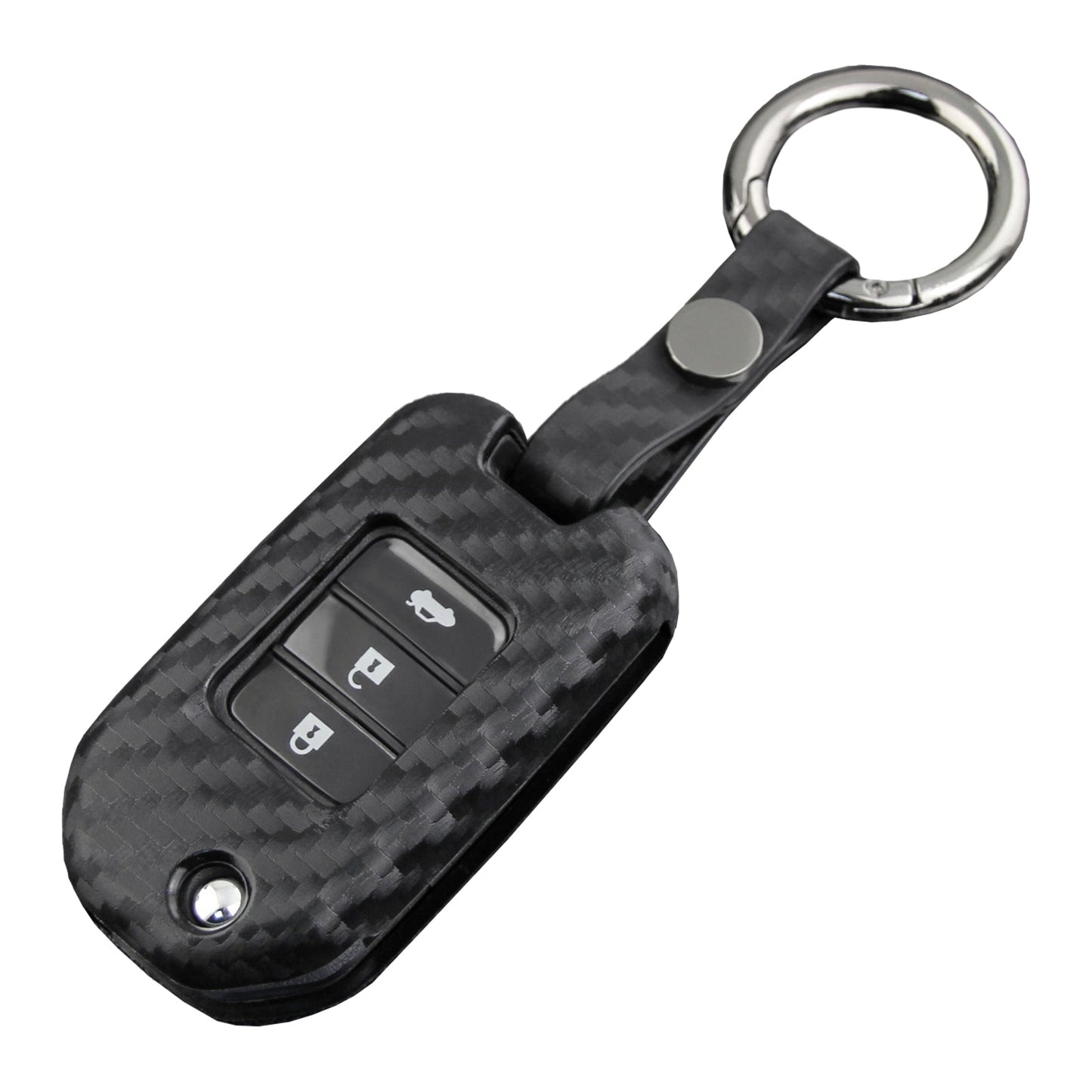 Custodia in similpelle e silicone per chiave auto con fibbia per Honda Accord
