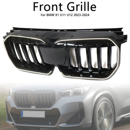 2023-2024 per BMW X1 U11 U12 Grilla a paraurti anteriore nero lucido