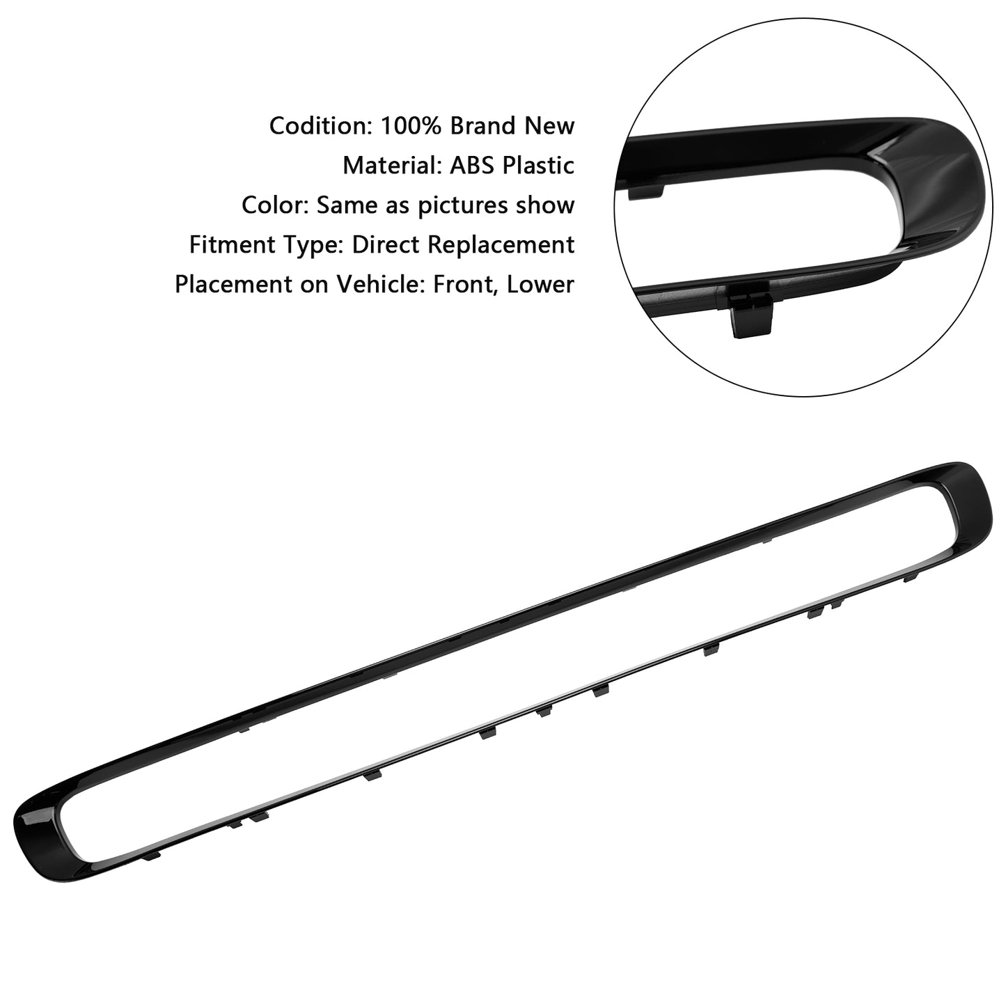 Rivestimento inferiore della griglia del paraurti anteriore 51117355238 per Mini F55 F56 F57 2014-2023