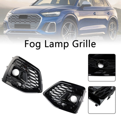 Griglia fendinebbia anteriore Audi Q5 SQ5 S-Line RSQ5 Style 2021-2025, nera