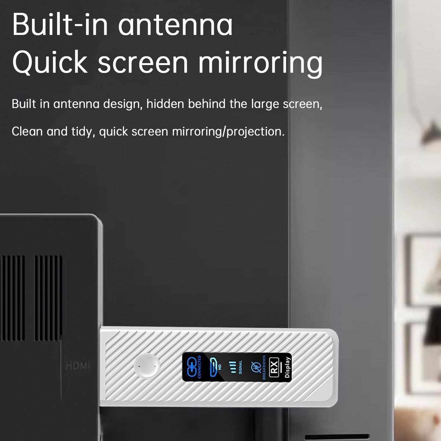 Proiettore wireless HDMI con schermo singolo HD 1080P 50M Trasmettitore e ricevitore video