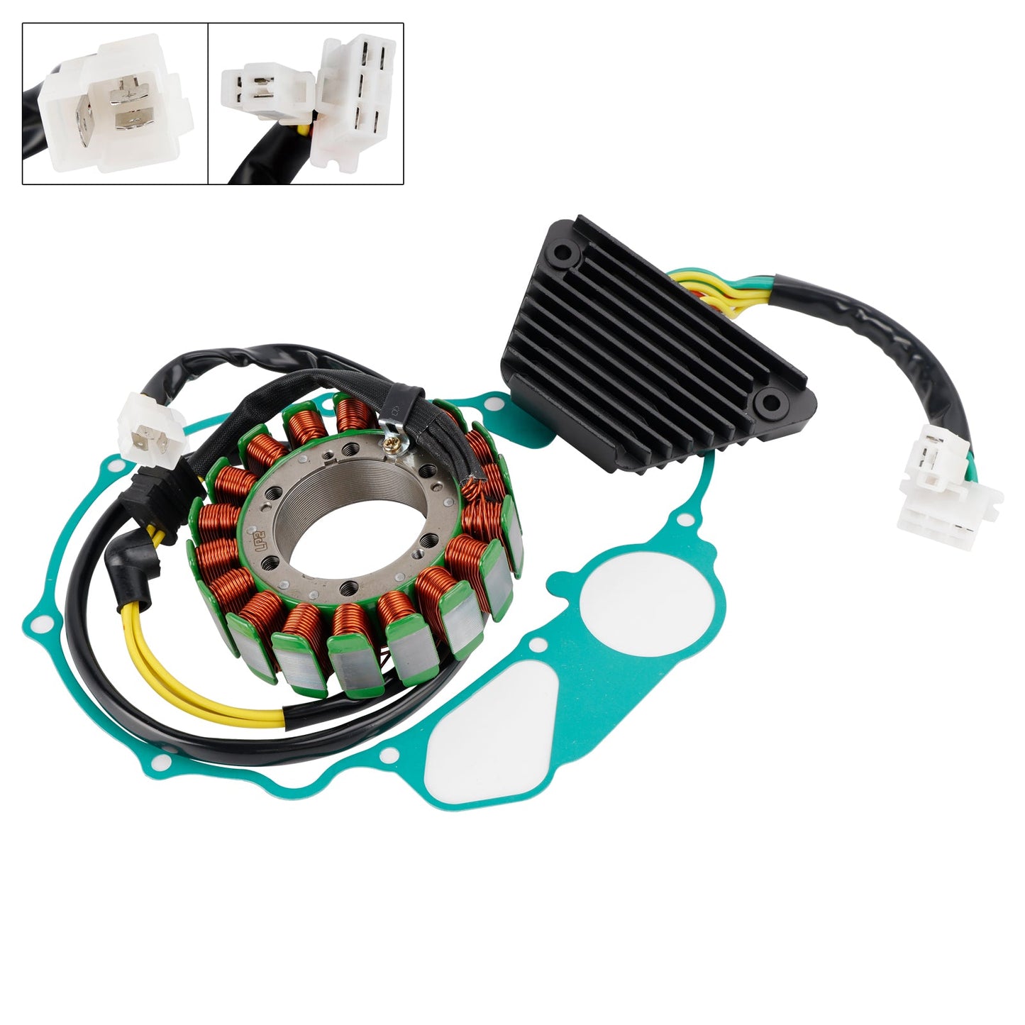 Statore e raddrizzatore regolatore con guarnizione per Honda VT700C Shadow 700 1984 1985