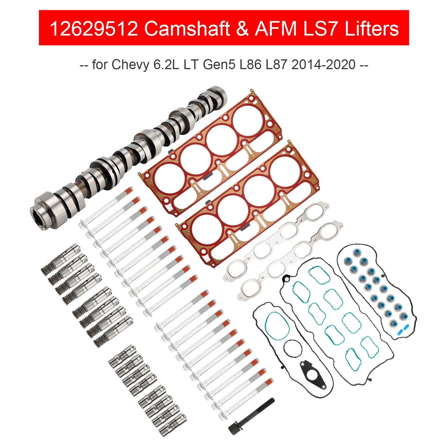 Albero a camme e punterie AFM LS7 per GMC Sierra 1500 6.2L 2014-2018 12629512 L2281-16