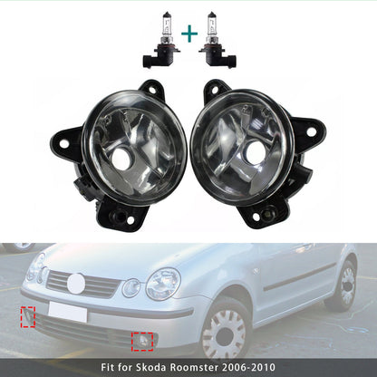 Coppia di fendinebbia anteriori con lampadine per VW Transporter T5 e Caravelle 2003-2010