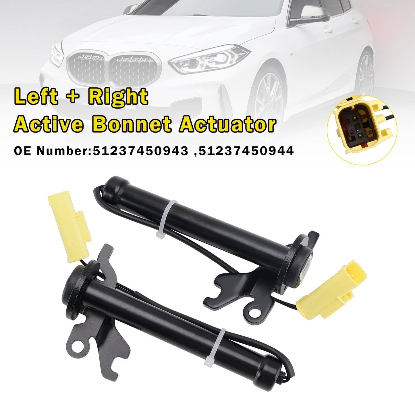 Attuatore cofano attivo sinistro destro 51237450943 per BMW Serie 1 F40 F44 2019-2024