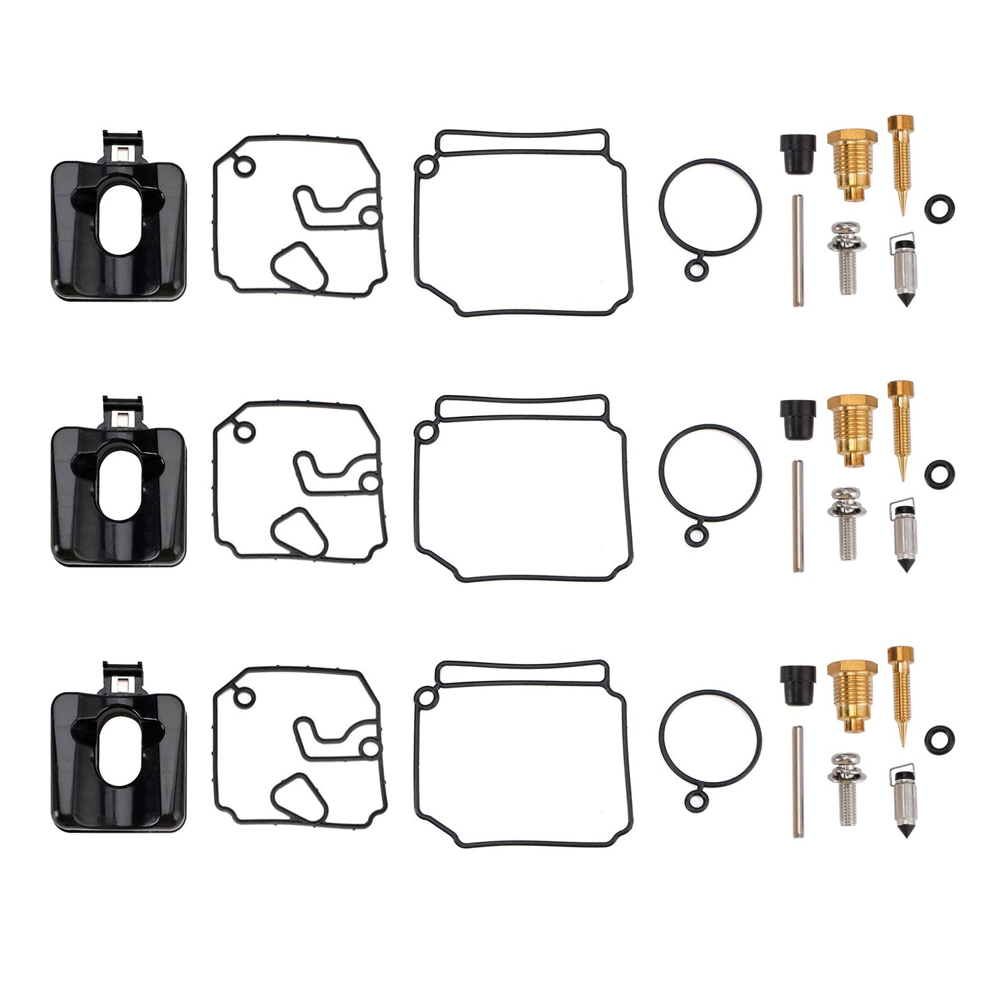 Kit di riparazione pompa carburante 3X adatto per carburatori fuoribordo Yamaha 40HP e 50HP a 2 tempi
