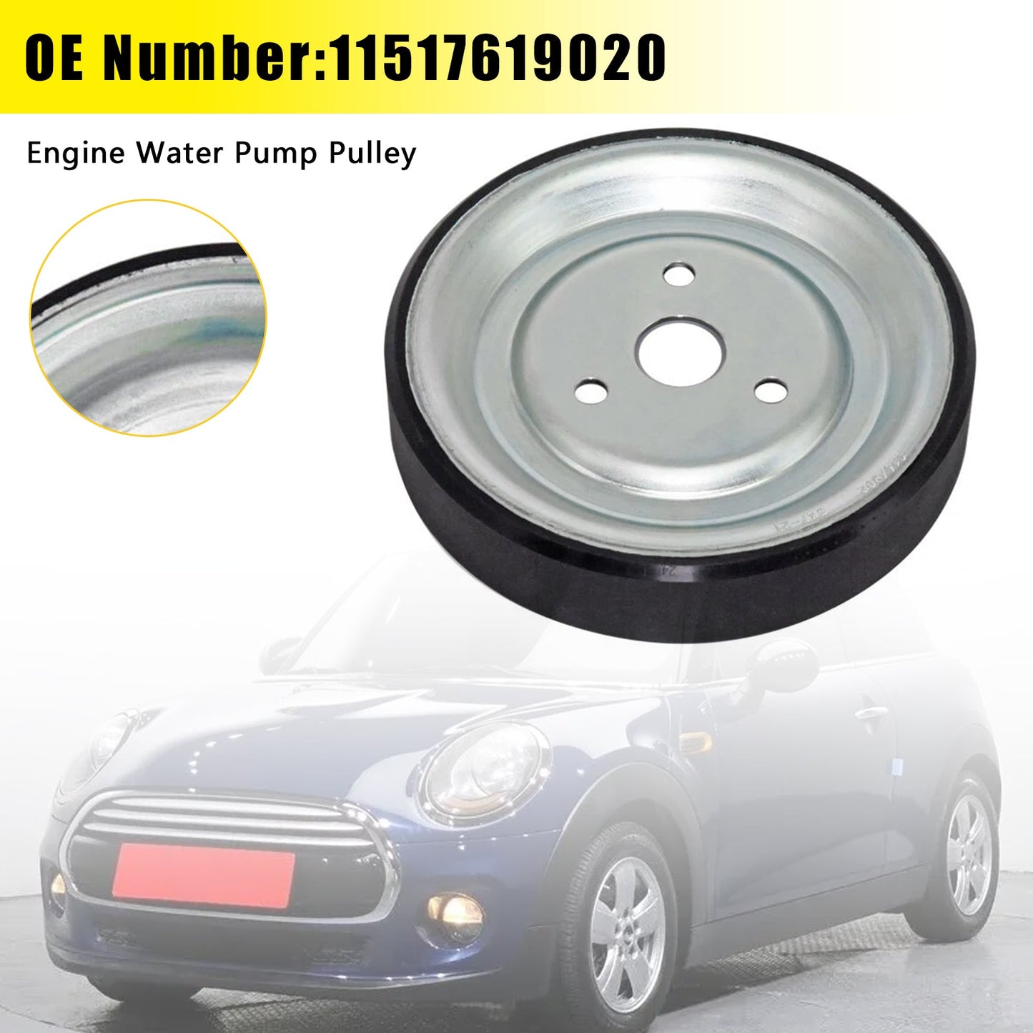 Puleggia della pompa dell'acqua del motore 11517619020 per Mini Cooper Paceman Countryman 11-16