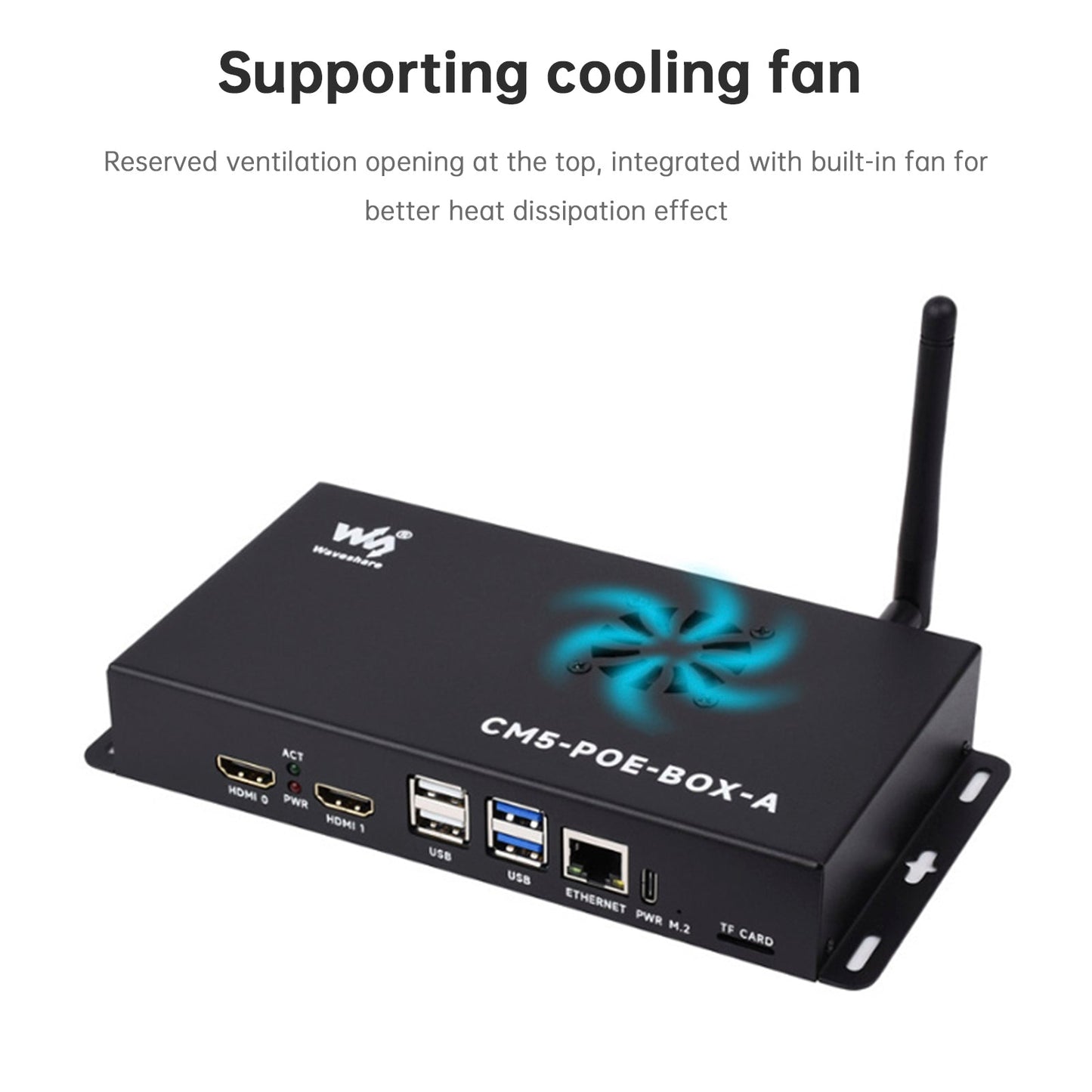 Raspberry Pi CM5 PoE Scheda di espansione Modulo di elaborazione Supporto scheda base M.2 NVMe
