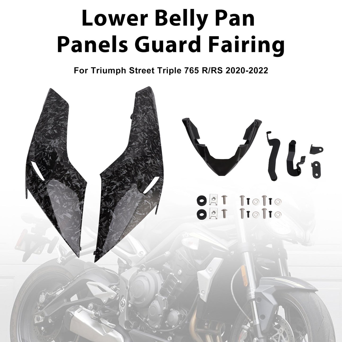 Pannelli inferiori di protezione della carenatura per Street Triple 765 R/RS 2020-2022