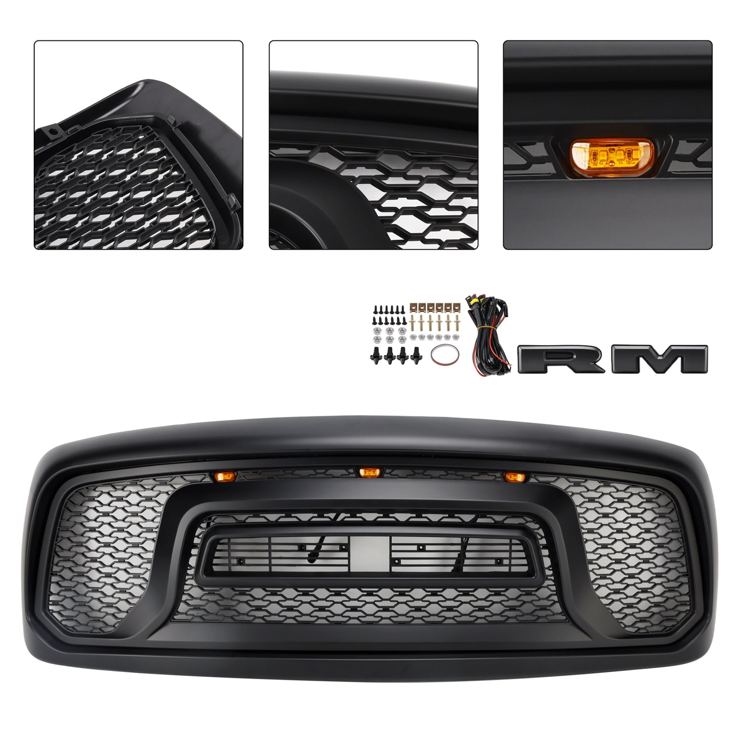 Griglia paraurti anteriore stile Rebel Dodge RAM 1500 2002-2005