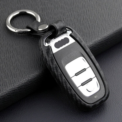 Custodia in pelle e silicone per chiave auto con fibbia per Audi