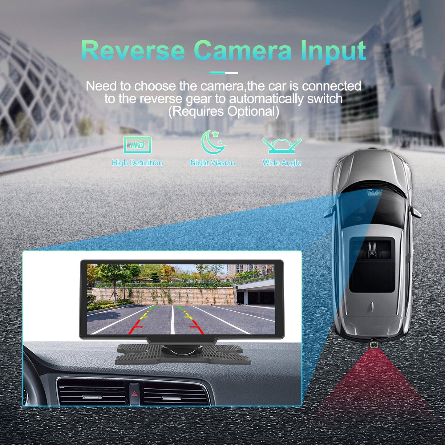Sistema di navigazione per auto con display HD da 10,26 pollici, CarPlay, macchina all-in-one, telecamera a 12 LED