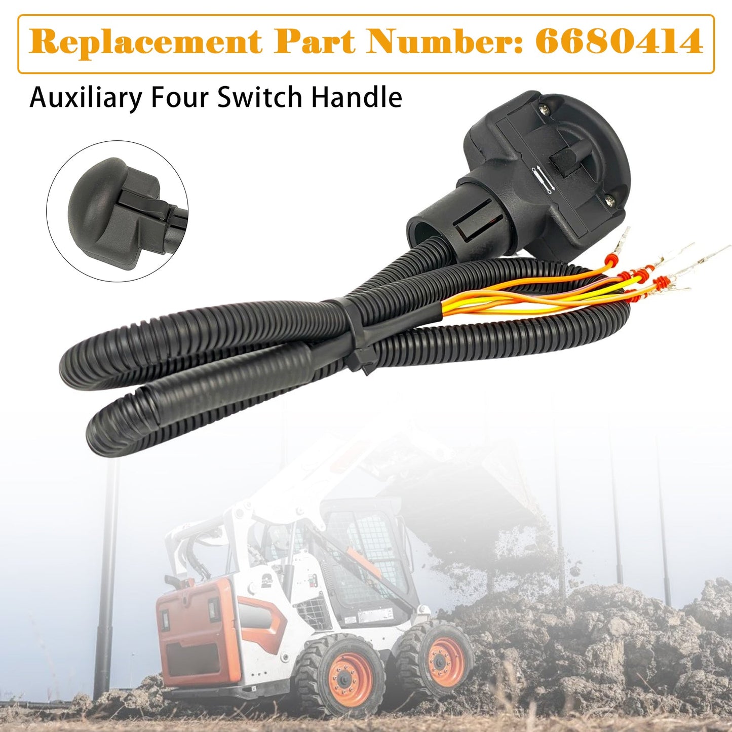 6680414 Maniglia ausiliaria a quattro interruttori per Bobcat 753 773 7753 853 863 864 873 963