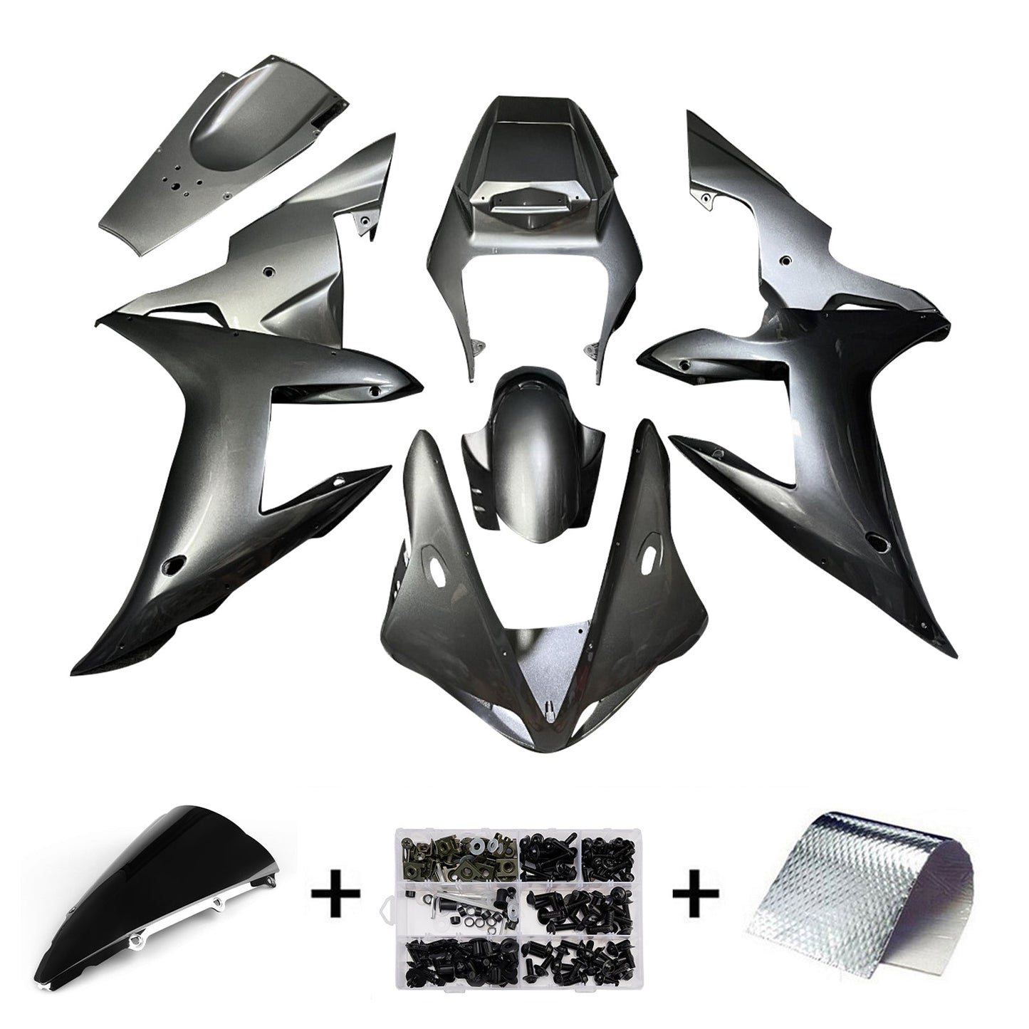 Kit carenatura iniezione plastica ABS per Yamaha YZFR1 YZF-R1 2002-2003