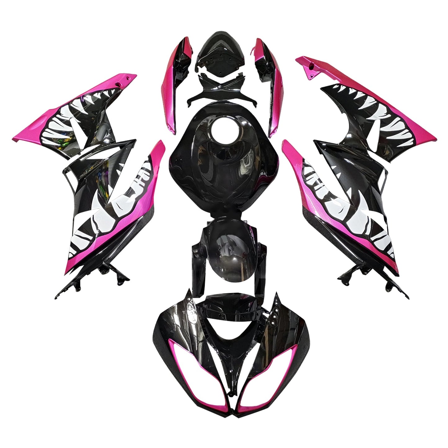 Kit carenatura iniezione in plastica ABS adatto per Kawasaki ZX6R 636 2009-2012