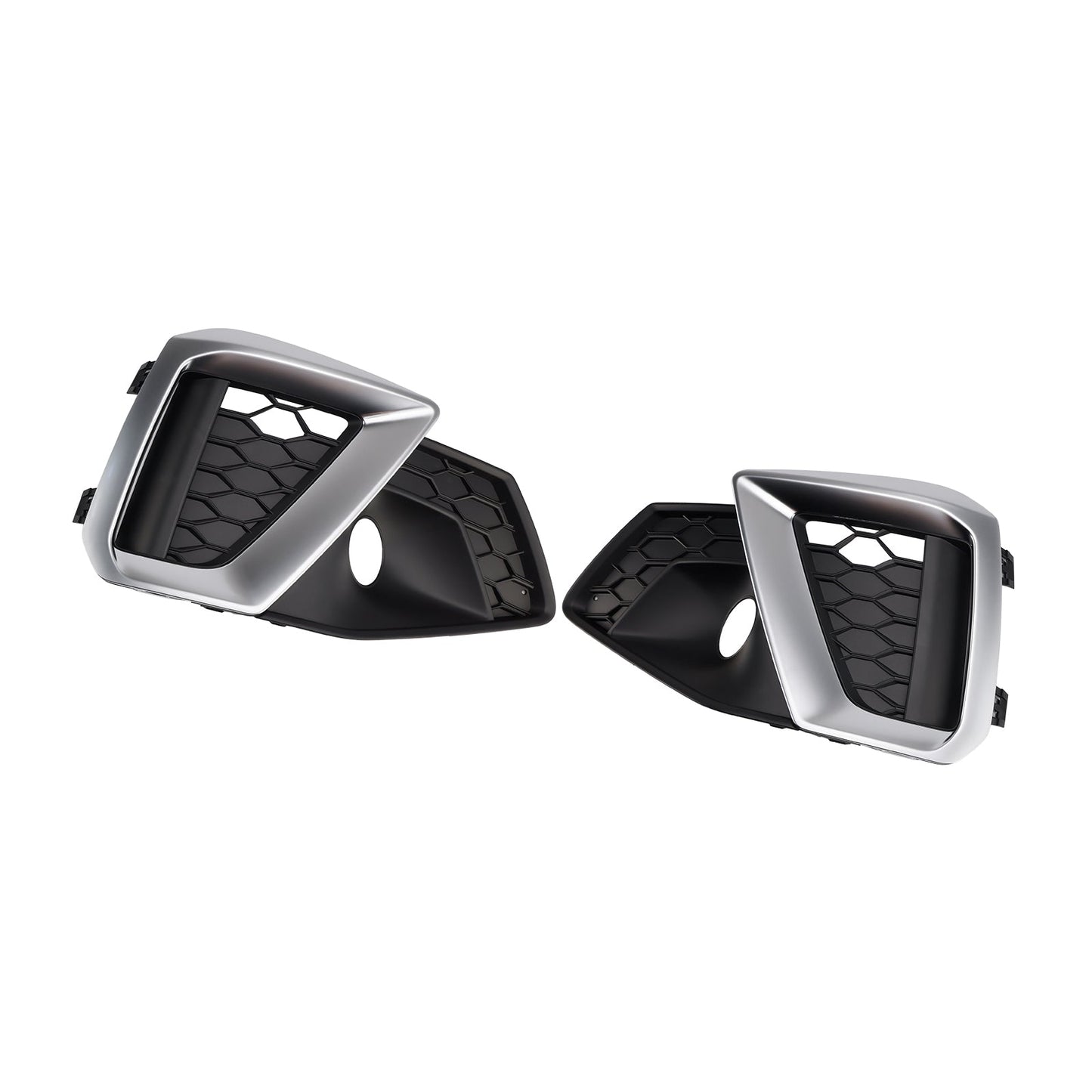 Griglia inferiore fendinebbia per paraurti anteriore Audi A4 B9.5 S-Line argento 2020-2024