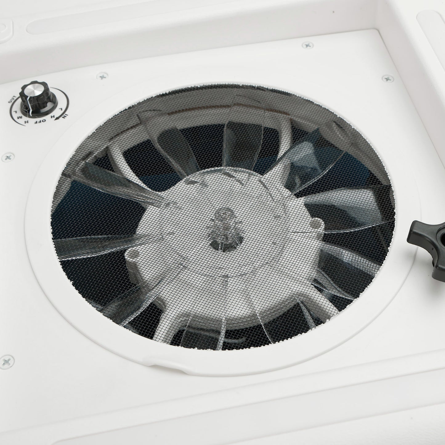 Ventilatore da tetto per camper da 11 pollici, motore a 3 velocità, lucernario da 12 V con luce a LED