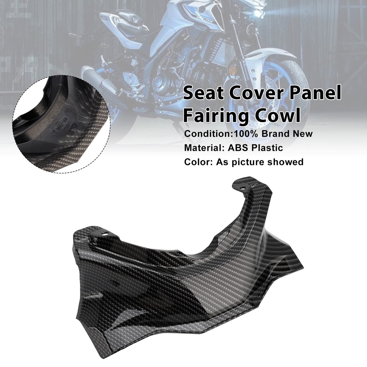 Pannello di copertura della sella Yamaha YZF-R3 R25 MT-03 2025-2026
