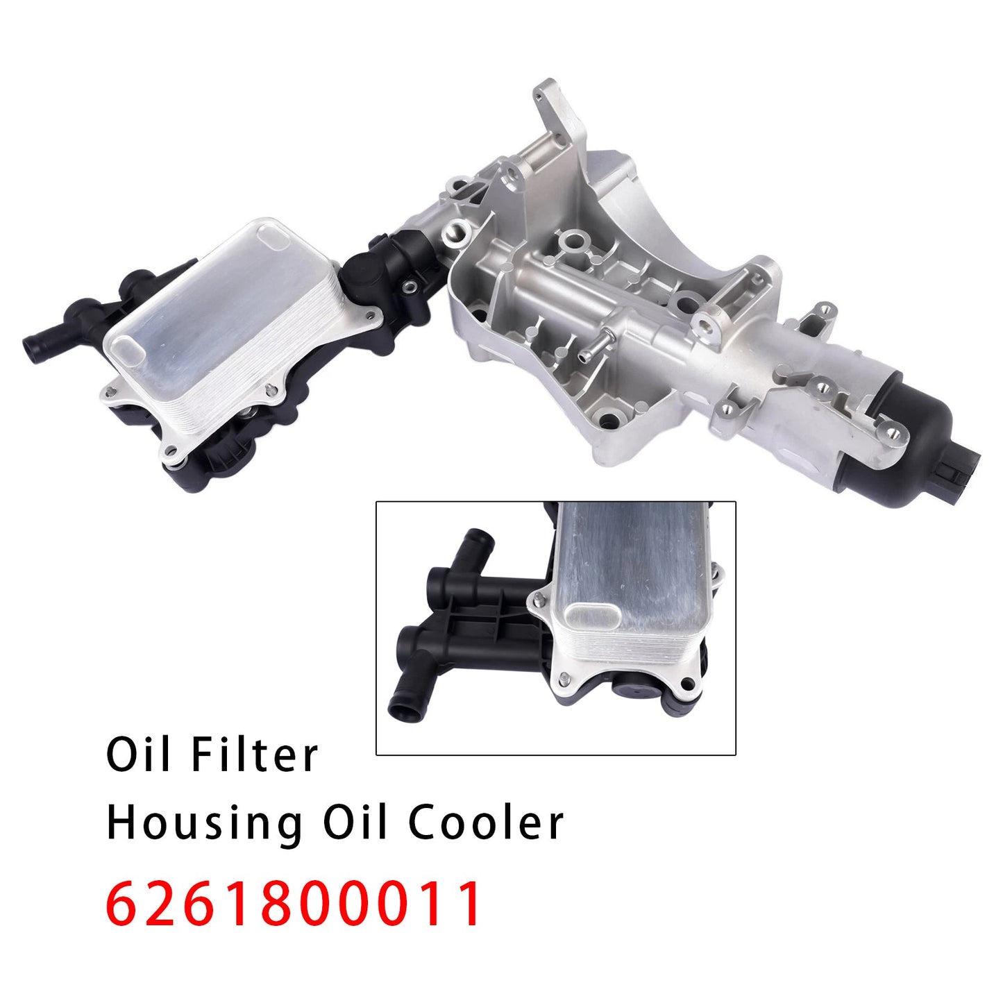 Alloggiamento filtro olio per Renault Trafic III, gruppo radiatore olio 626 180 01 65