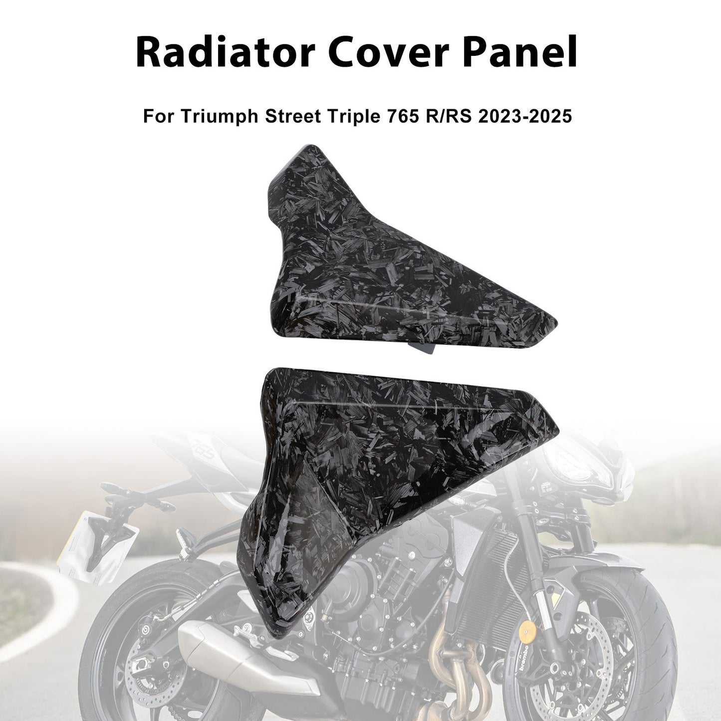 Pannelli di carenatura laterali del radiatore per Street Triple 765 R/RS 2023-2025