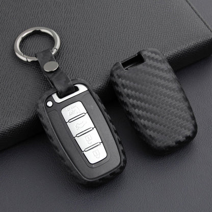 Custodia in pelle e silicone per chiave auto con fibbia per Hyundai e Smart (vecchie e vecchie)