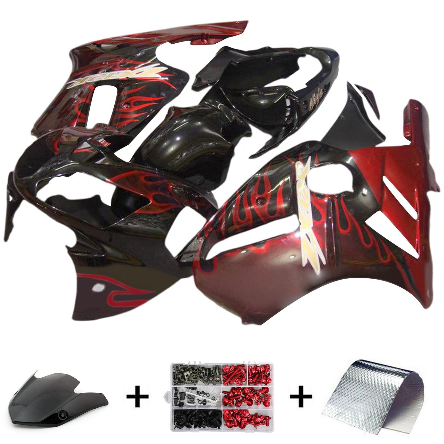 Kit carenatura iniezione Kawasaki ZX12R 2002-2005 Carrozzeria plastica ABS