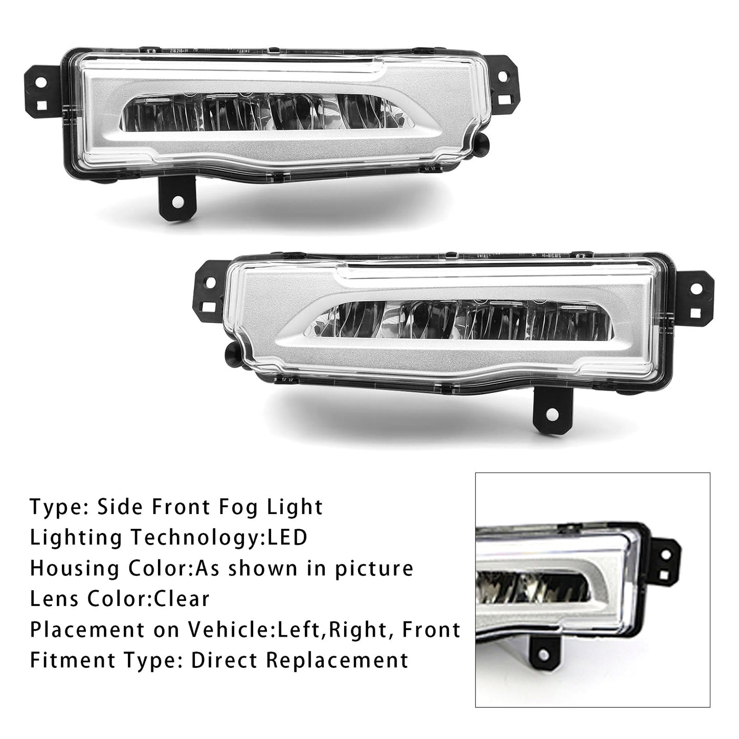 Coppia di fendinebbia a LED per paraurti anteriore BMW X5 G05 2018-2022 63177406365