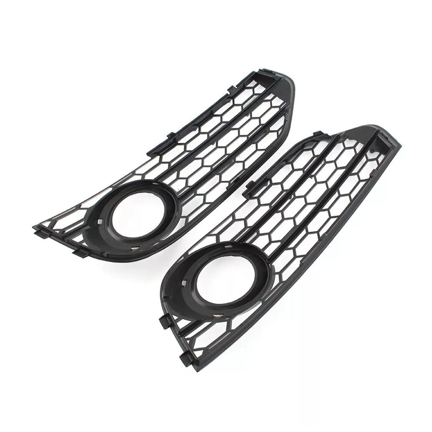 Griglia fendinebbia a nido d'ape per paraurti anteriore Audi A4 Allroad B8 2010-2015, nera