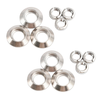 2× Set di lunetta e dado per interruttore cruscotto per Jeep CJ5 CJ7 CJ8 1972-1986 Ventola tergicristallo luci