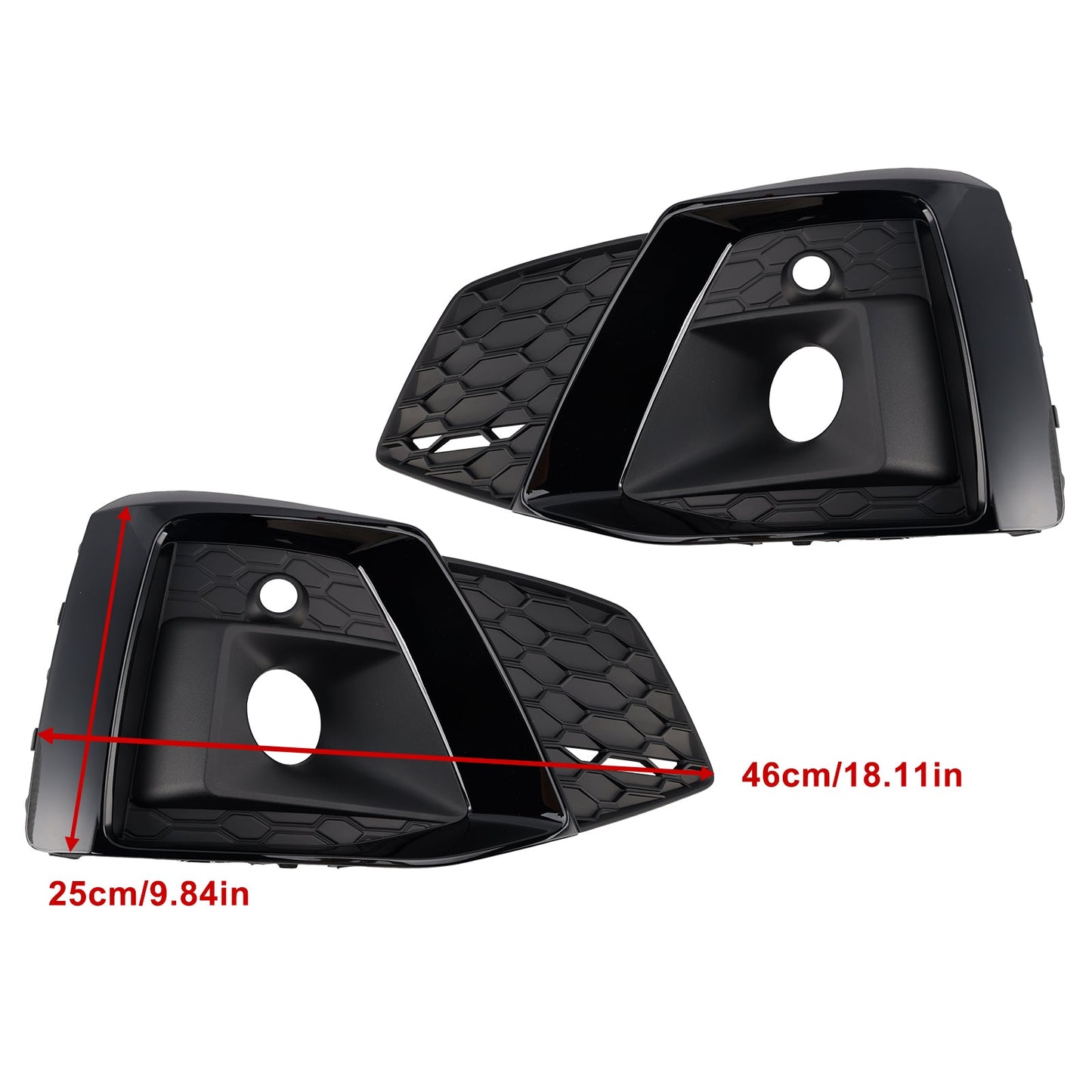 Griglia di copertura fendinebbia paraurti anteriore Audi A5 S-line S5 2020-2023 2 pezzi 8W6807682T3Q7