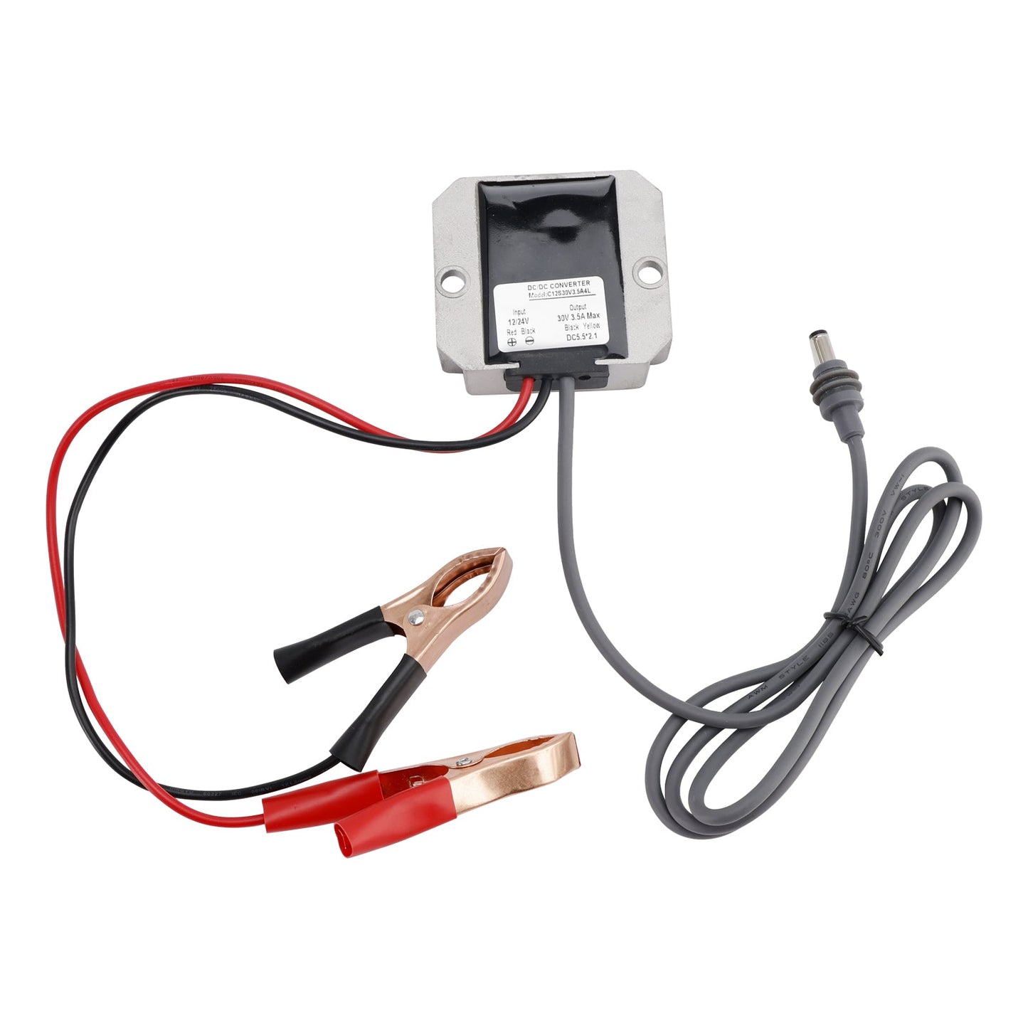Kit di conversione da 12V/24V a 30V 3,5A, convertitore step-up con cavo di alimentazione CC