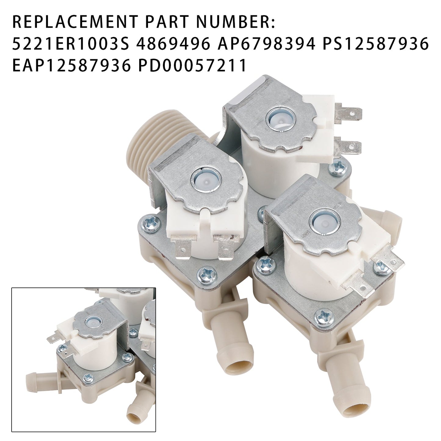 5221ER1003S Valvola di ingresso dell'acqua fredda per lavatrice per LG 4869496 AP6798394