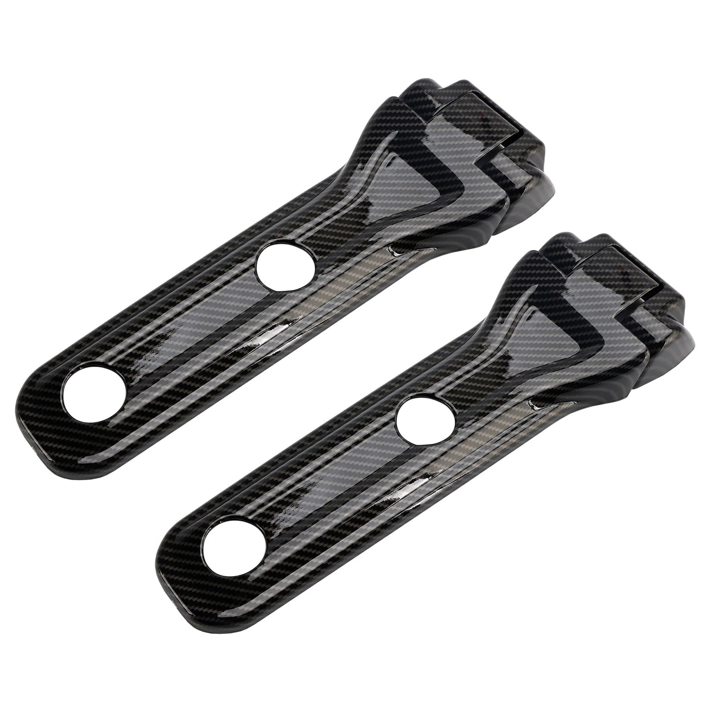 Rivestimento cerniera portellone posteriore in fibra di carbonio per Jeep Wrangler JL 2018-2024