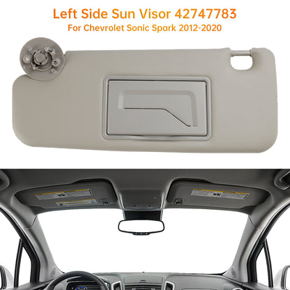 Visiera parasole sinistra lato conducente per Chevy Sonic Spark 2012-2020 42747783 Grigio