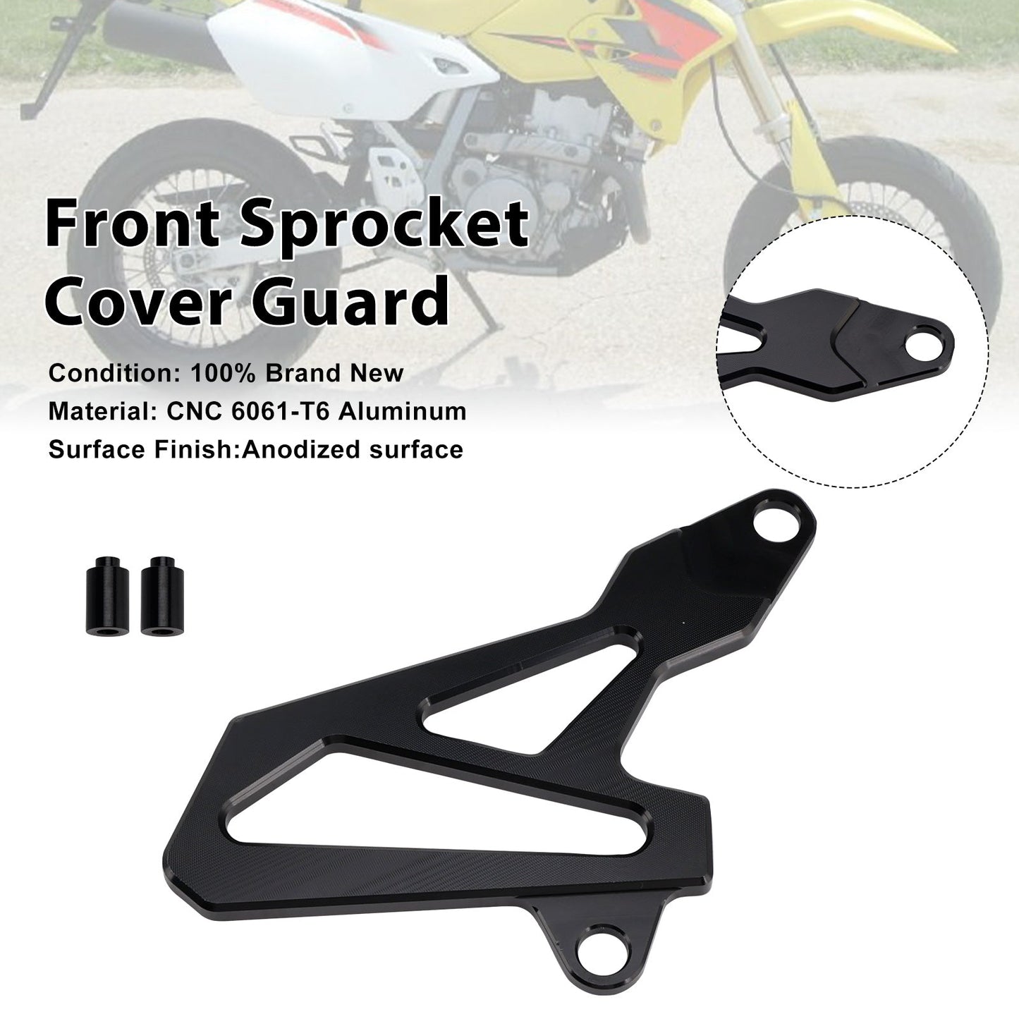 Protezione coperchio pignone anteriore per Suzuki DR-Z400SM 2000-2024 DRZ400/S/E