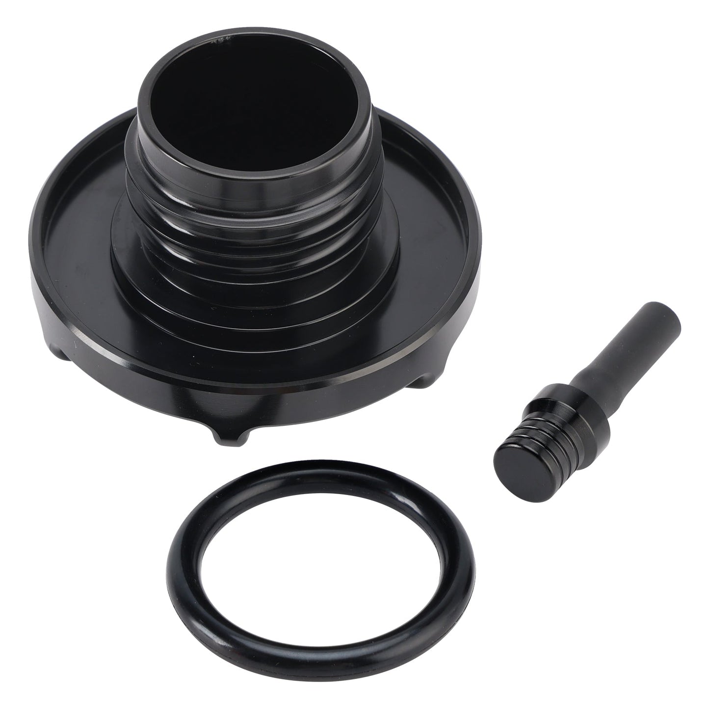 Tappo serbatoio benzina in alluminio con tubo di sfiato per Softail Low Rider S ST Touring
