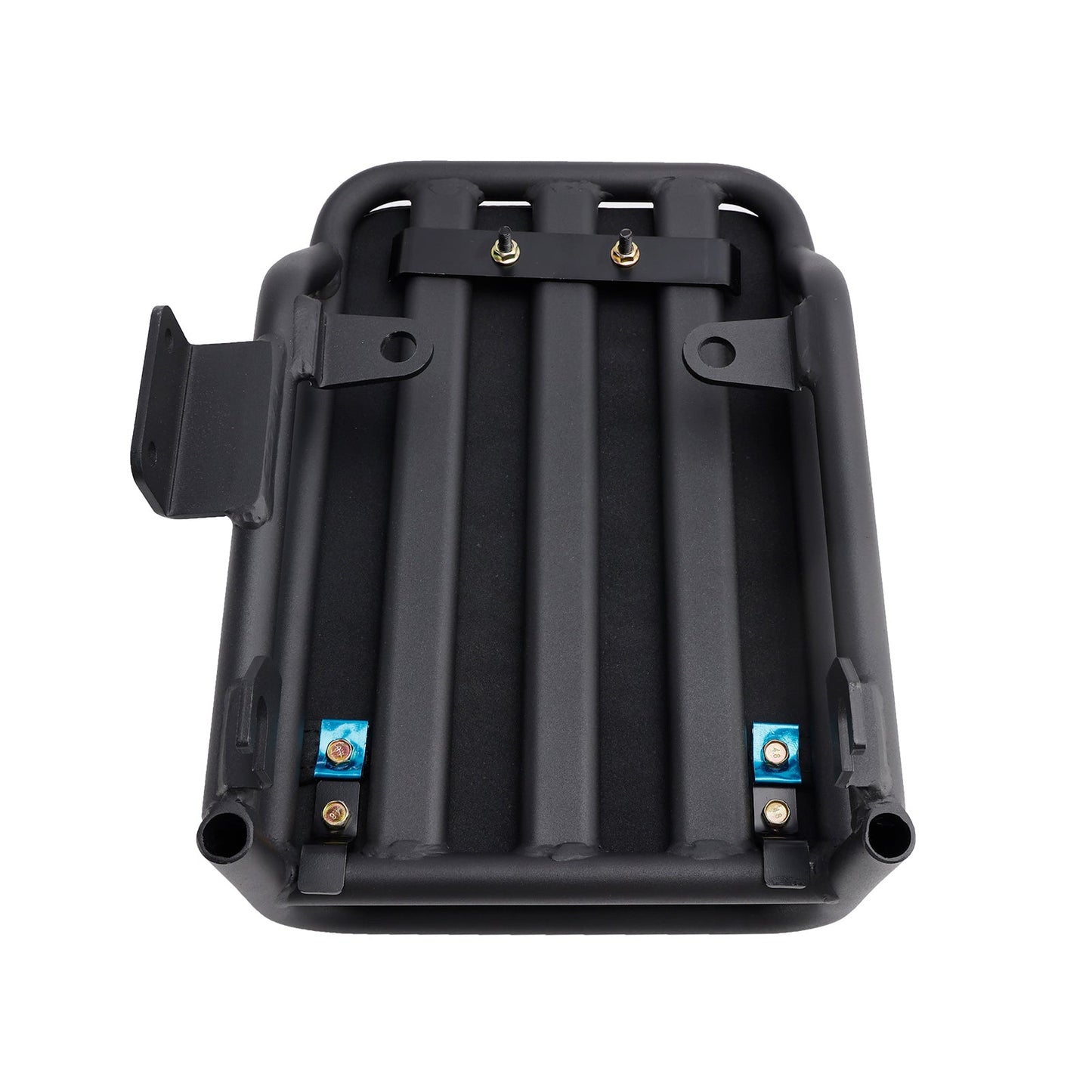 Kit Huntercub 2020-2023 per Honda CT125, con staffa per borse laterali e cuscino per sella posteriore, colore marrone.