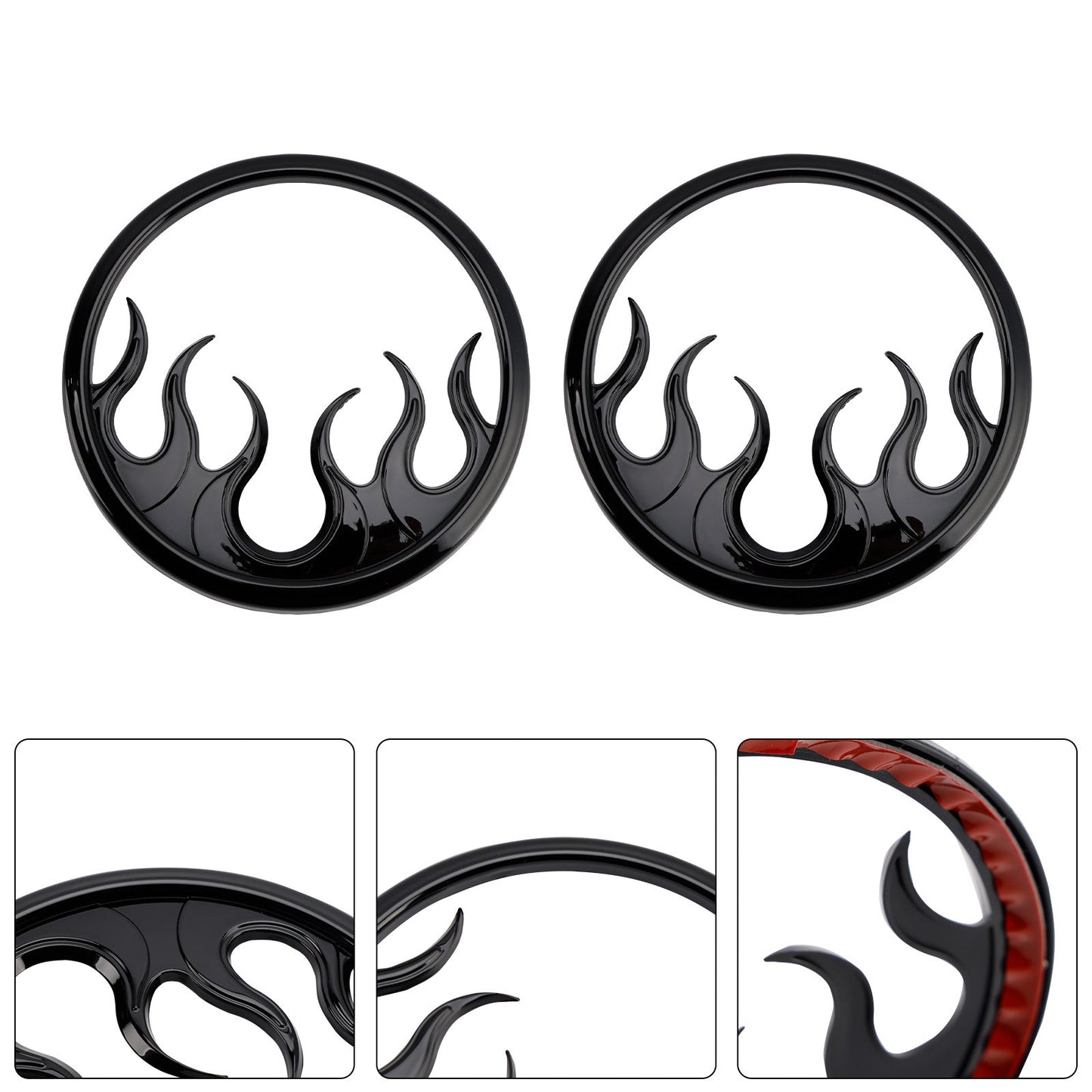 Griglie per altoparlanti Flame Accent Trim Cover per Touring Electra Glide Ultra Classic
