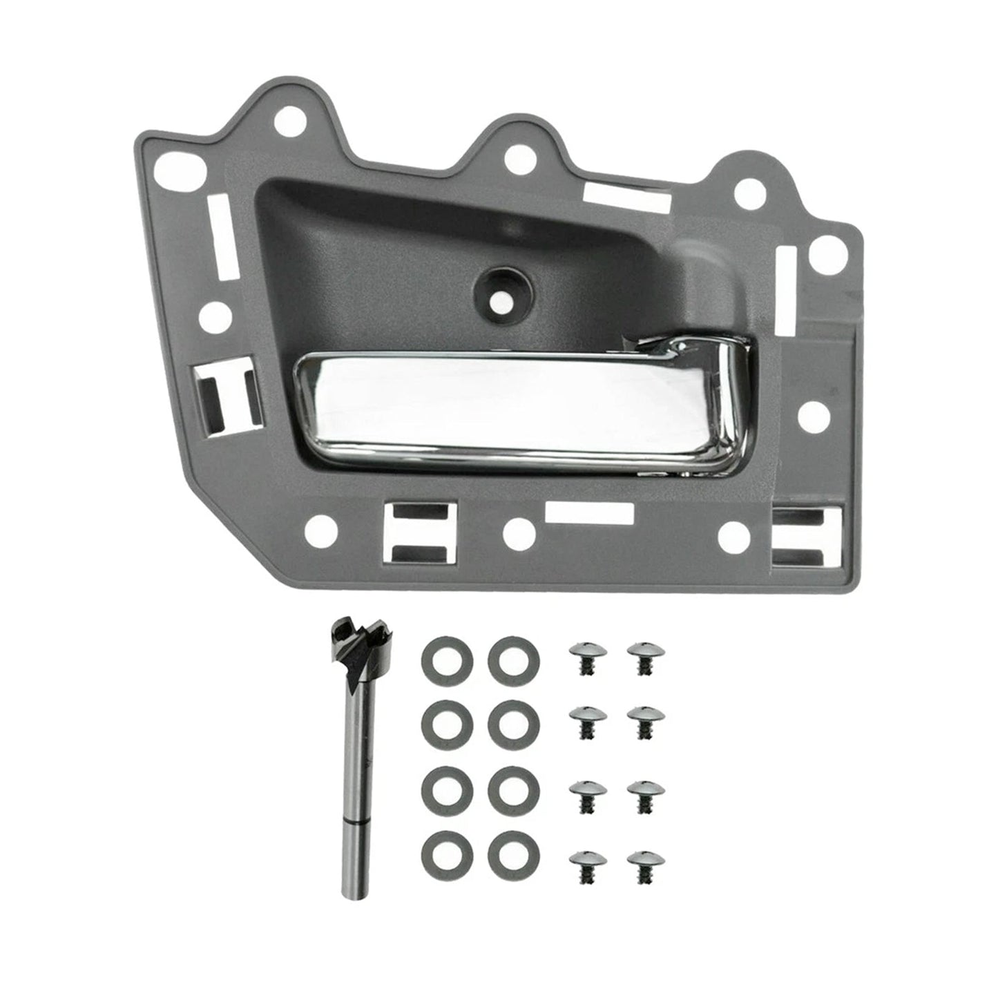 4 pezzi Maniglia interna porta anteriore posteriore cromata per Jeep Grand Cherokee 2005-2011