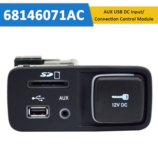 Modulo di controllo ingresso/connessione USB CC AUX Jeep Cherokee 2014-2018 68146071AC