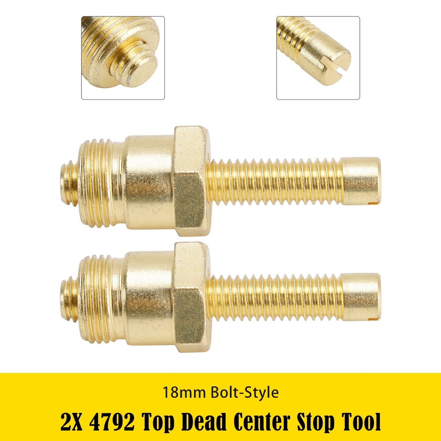 2X 4792 Strumento di arresto del punto morto superiore da 18 mm con bullone