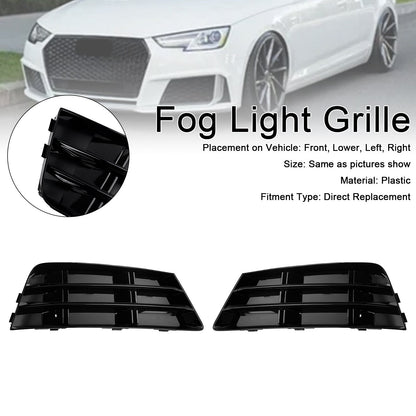 Griglia paraurti inferiore fendinebbia anteriore AUDI A4 B9 2016-2018 (2 pezzi)
