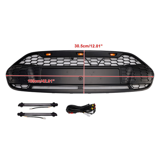 2014-2018  Ford Transit Connect Griglia del paraurti anteriore nero W/LED