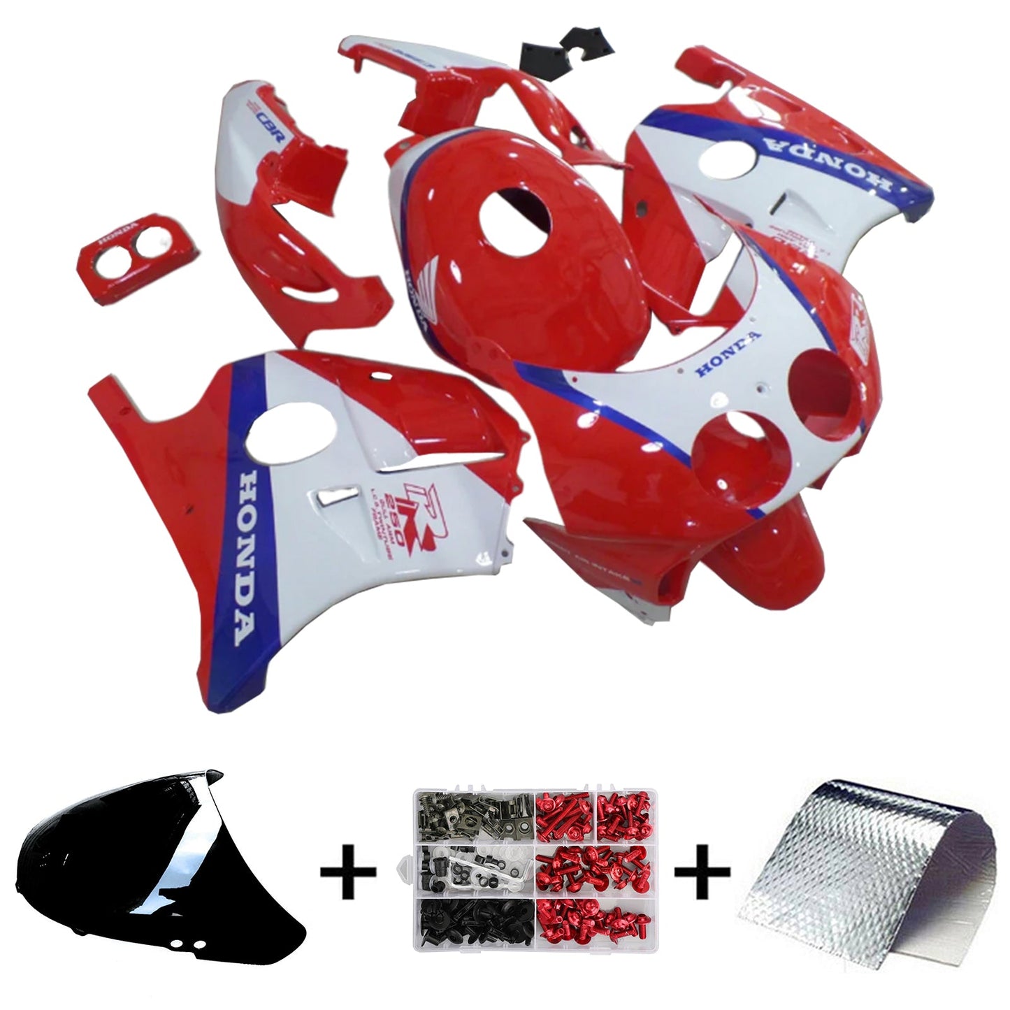 1990-1998 Honda CBR250RR MC22 Kit carena iniezione Carrozzeria Plastica ABS