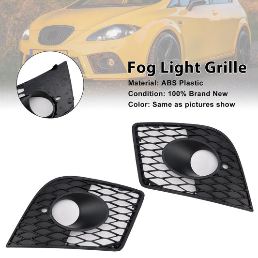 Griglia di copertura fendinebbia paraurti anteriore 2 pezzi adatta per Seat Leon Cupra 2005-2012