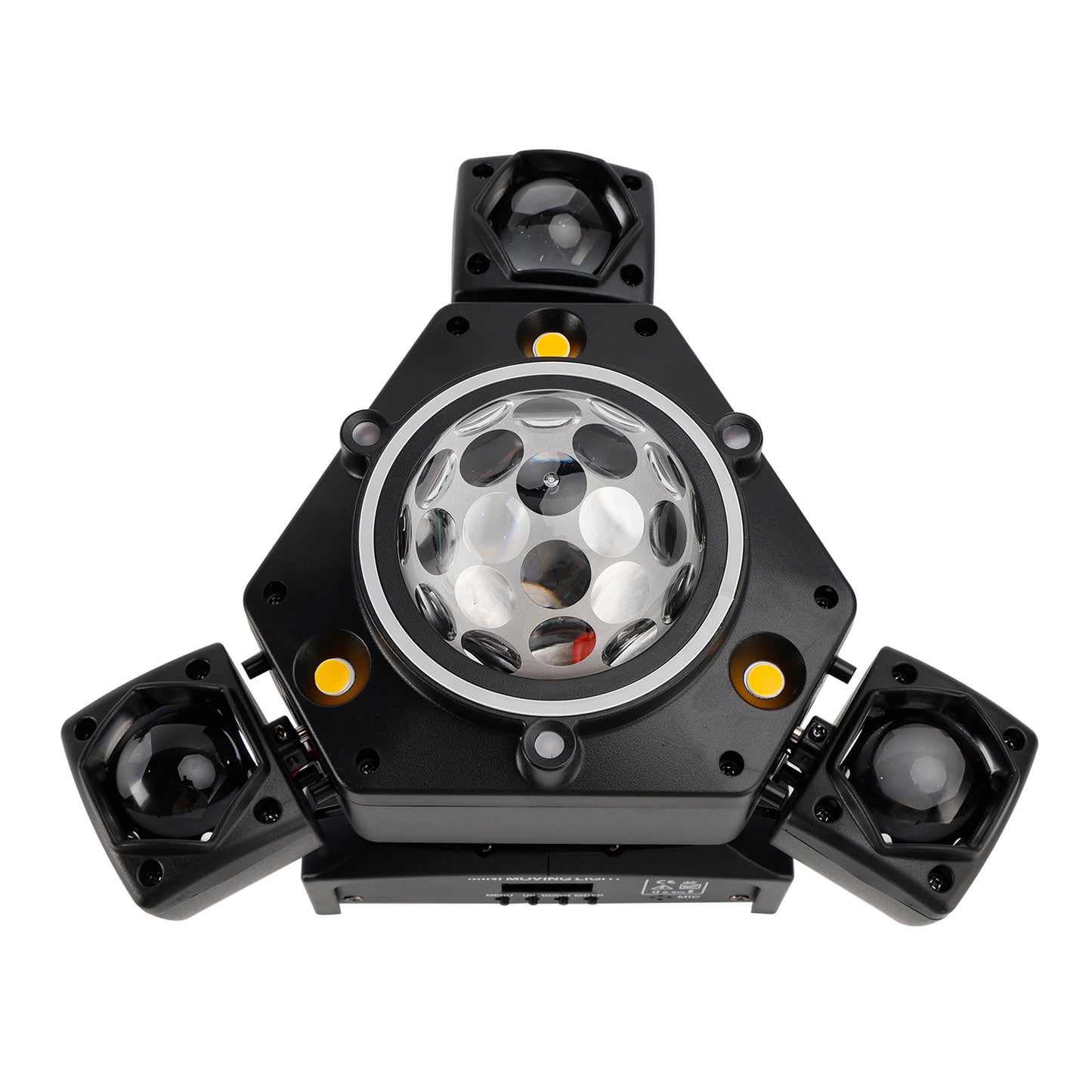 Luce Palco A LED A Tre Teste Con Fascio Luce Mobile E Laser DJ E Feste Discoteca